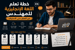 خطة تعلم اللغة الإنجليزية للمهندس من الصفر حتى الاحتراف