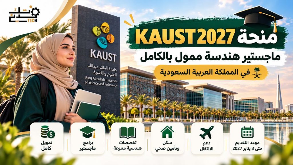 KAUST 2027 لدراسة ماجستير الهندسة الممول بالكامل في السعودية