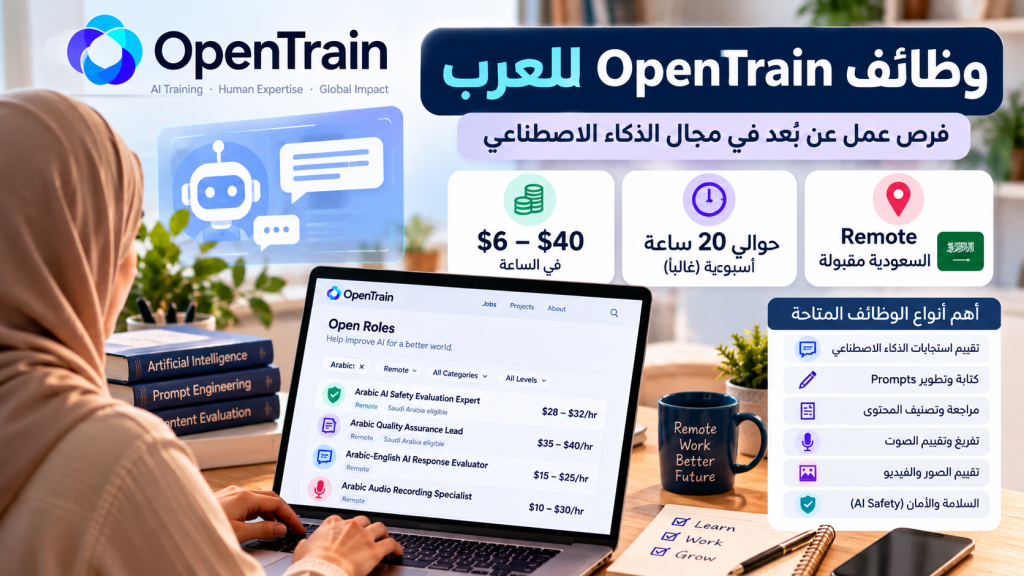 وظائف OpenTrain للعرب: فرص عمل عن بعد في مجال الذكاء الاصطناعي